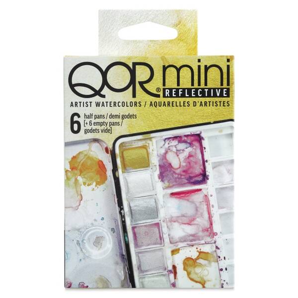 Qor Mini Reflective Yarım Pan 6'Lı Sulu Boya Seti - 4