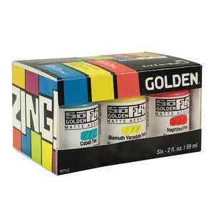 Golden - Golden Soflat Matte Acrylic Zing 6 Color Set