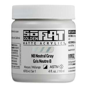 Golden Soflat Matte Akrilik Boya 118Ml S1 N8 Neutral Gray - Golden