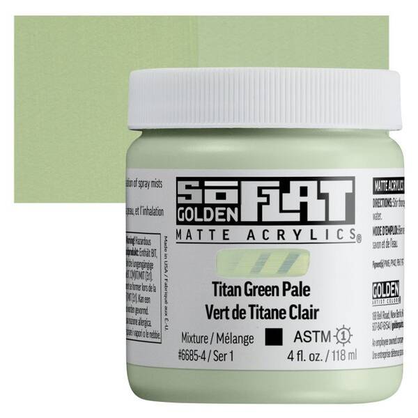 Golden Soflat Matte Akrilik Boya 118Ml S1 Titan Green Pale - 1