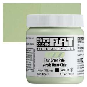 Golden Soflat Matte Akrilik Boya 118Ml S1 Titan Green Pale - Golden