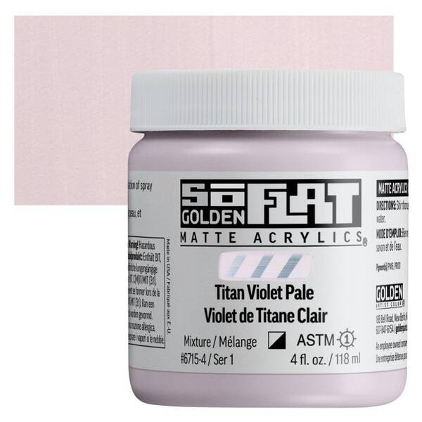 Golden Soflat Matte Akrilik Boya 118Ml S1 Titan Violet Pale - 1