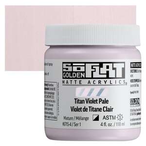 Golden Soflat Matte Akrilik Boya 118Ml S1 Titan Violet Pale - Golden