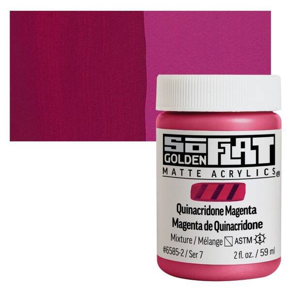 Golden Soflat Matte Akrilik Boya 118Ml S7 Quinacridone Magenta - 1