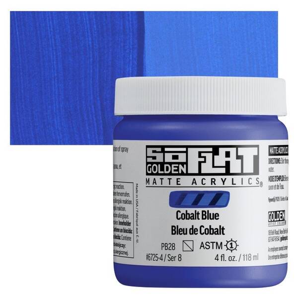 Golden Soflat Matte Akrilik Boya 118Ml S8 Cobalt Blue - 1