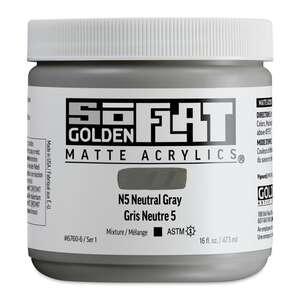 Golden Soflat Matte Akrilik Boya 473Ml S1 N5 Neutral Gray - Golden