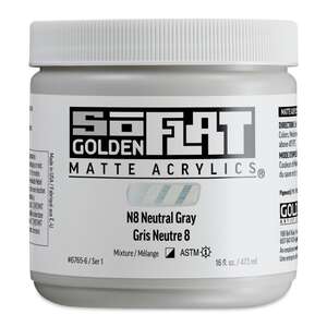 Golden Soflat Matte Akrilik Boya 473Ml S1 N8 Neutral Gray - Golden