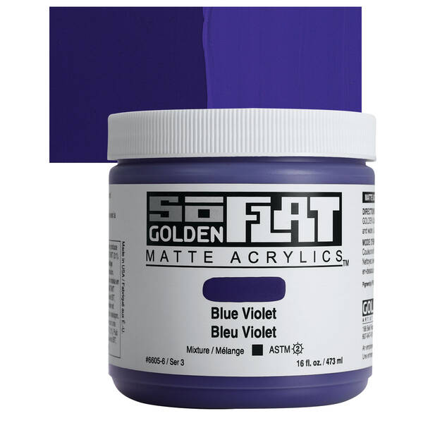 Golden Soflat Matte Akrilik Boya 473Ml S3 Blue Violet