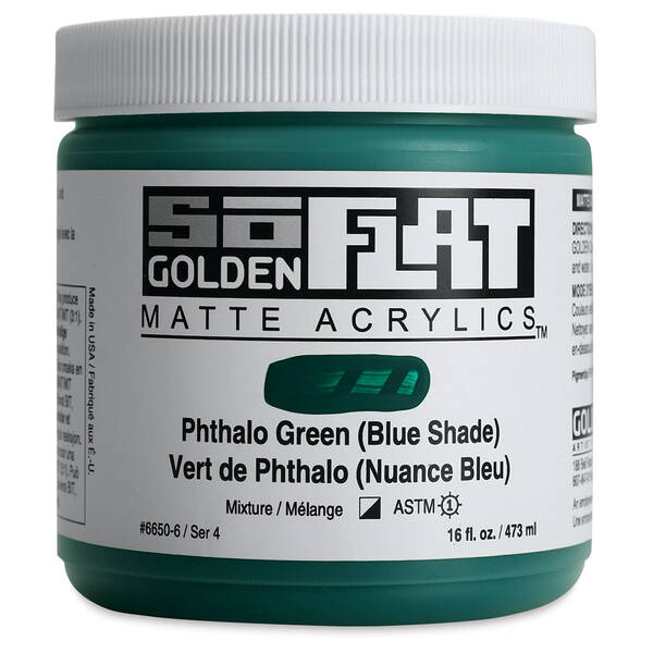 Golden Soflat Matte Akrilik Boya 473Ml S4 Phthalo Green (Blue Shade) - 3