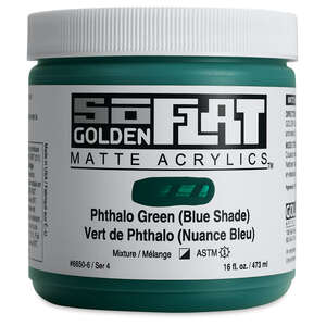 Golden Soflat Matte Akrilik Boya 473Ml S4 Phthalo Green (Blue Shade) - Thumbnail