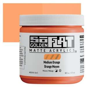 Golden - Golden Soflat Matte Akrilik Boya 473Ml S5 Medium Orange