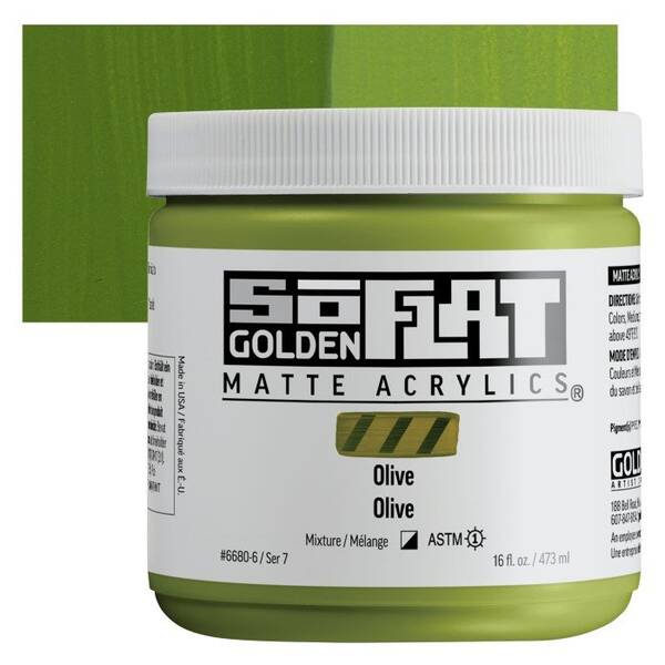 Golden Soflat Matte Akrilik Boya 473Ml S7 Olive - 1