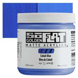 Golden Soflat Matte Akrilik Boya 473Ml S8 Cobalt Blue - Golden