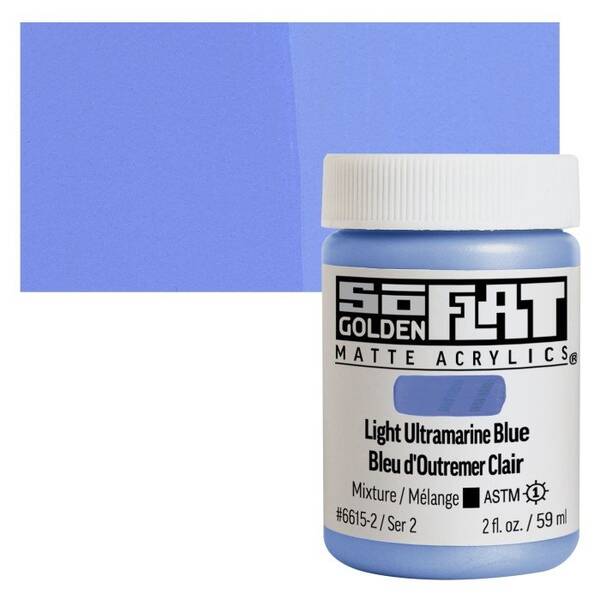 Golden Soflat Matte Akrilik Boya 59Ml S2 Light Ultramarine Blue - 1