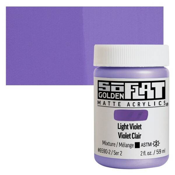 Golden Soflat Matte Akrilik Boya 59Ml S2 Light Violet - 1