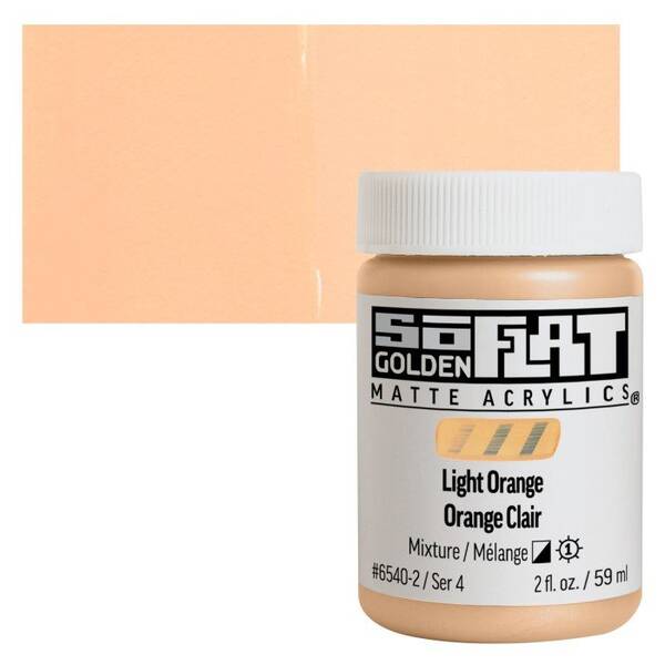 Golden Soflat Matte Akrilik Boya 59Ml S4 Light Orange - 1