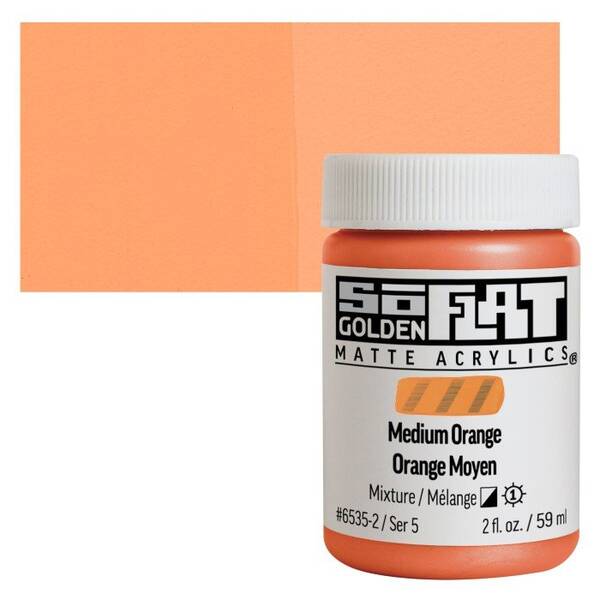 Golden Soflat Matte Akrilik Boya 59Ml S5 Medium Orange - 1