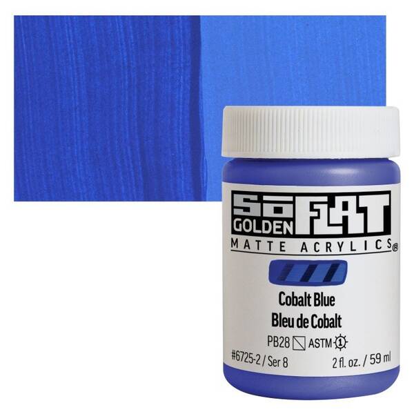 Golden Soflat Matte Akrilik Boya 59Ml S8 Cobalt Blue - 1