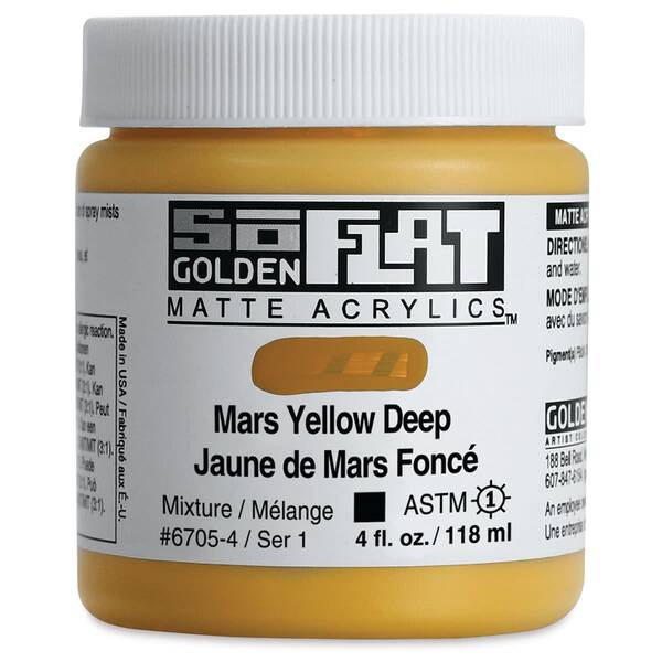 Golden Soflat Matte Akrilik Boya 118Ml S1 Mars Yellow Deep