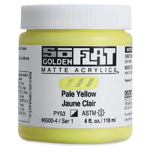 Golden Soflat Matte Akrilik Boya 118Ml S1 Pale Yellow - 3