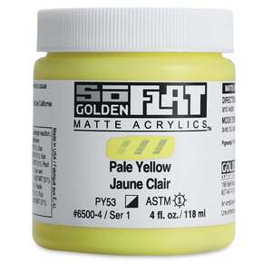 Golden Soflat Matte Akrilik Boya 118Ml S1 Pale Yellow - Thumbnail