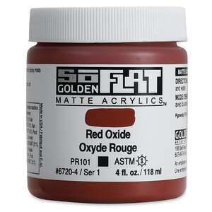 Golden Soflat Matte Akrilik Boya 118Ml S1 Red Oxide - 3