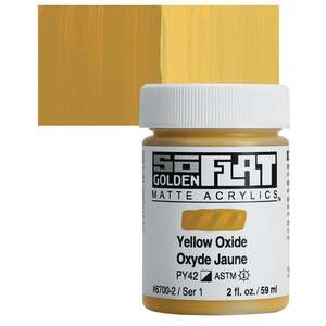 Golden - Golden Soflat Matte Akrilik Boya 118Ml S1 Yellow Oxide