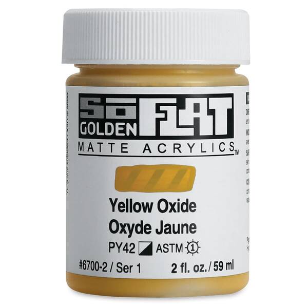 Golden Soflat Matte Akrilik Boya 118Ml S1 Yellow Oxide
