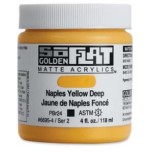 Golden Soflat Matte Akrilik Boya 118Ml S2 Naples Yellow Deep - Thumbnail