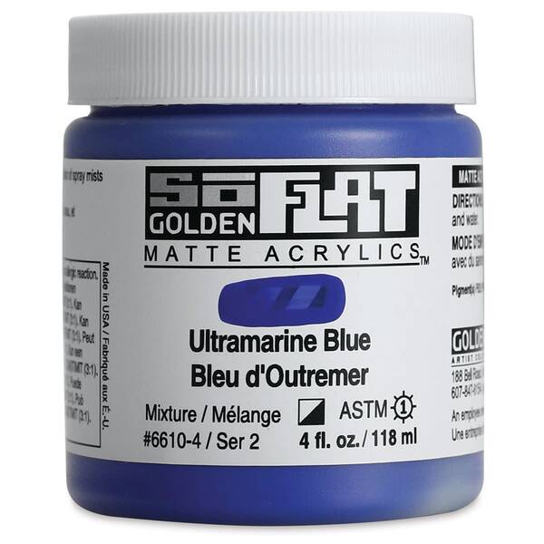 Golden Soflat Matte Akrilik Boya 118Ml S2 Ultramarine Blue