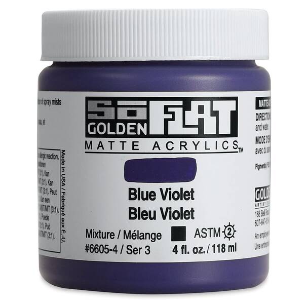 Golden Soflat Matte Akrilik Boya 118Ml S3 Blue Violet