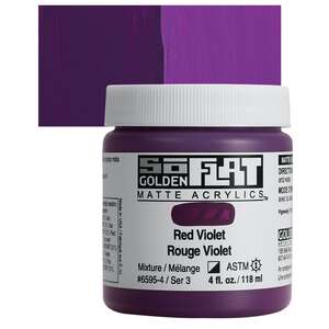 Golden Soflat Matte Akrilik Boya 118Ml S3 Red Violet - 1