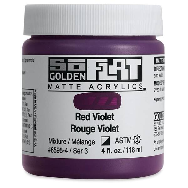 Golden Soflat Matte Akrilik Boya 118Ml S3 Red Violet