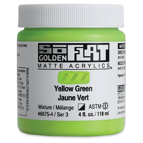 Golden Soflat Matte Akrilik Boya 118Ml S3 Yellow Green