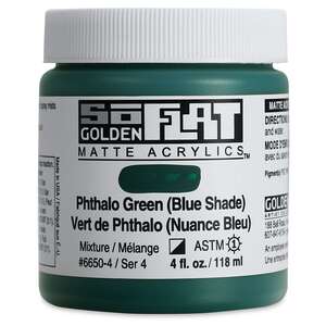 Golden Soflat Matte Akrilik Boya 118Ml S4 Phthalo Green(Blue Shade) - 3