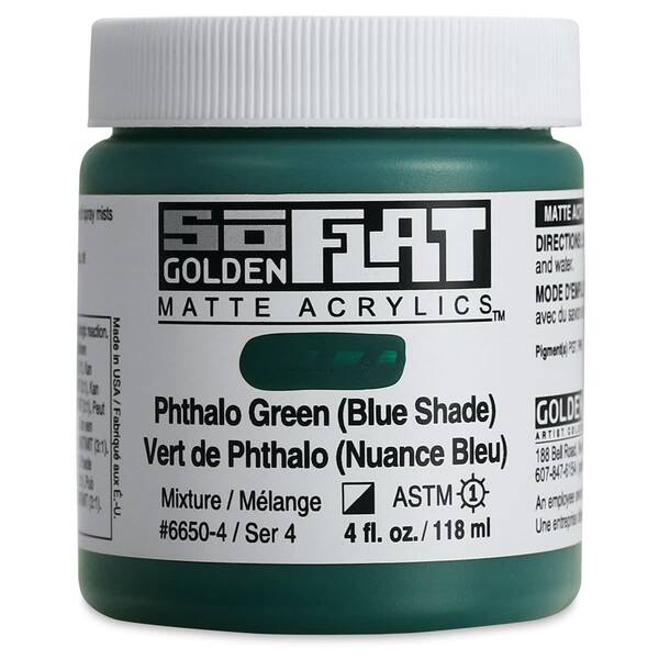 Golden Soflat Matte Akrilik Boya 118Ml S4 Phthalo Green(Blue Shade)