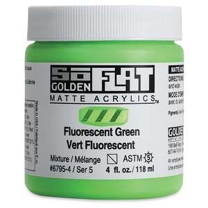 Golden Soflat Matte Akrilik Boya 118Ml S5 Fluorescent Green - 3