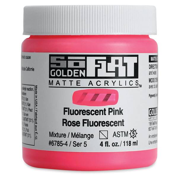 Golden Soflat Matte Akrilik Boya 118Ml S5 Fluorescent Pink - 3