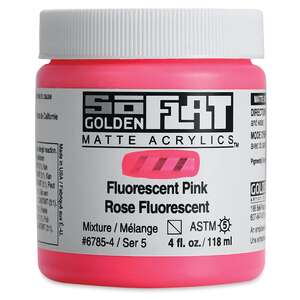 Golden Soflat Matte Akrilik Boya 118Ml S5 Fluorescent Pink - Thumbnail