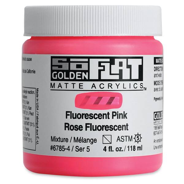 Golden Soflat Matte Akrilik Boya 118Ml S5 Fluorescent Pink