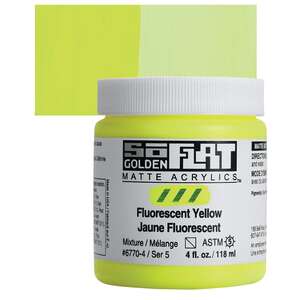 Golden Soflat Matte Akrilik Boya 118Ml S5 Fluorescent Yellow - 1