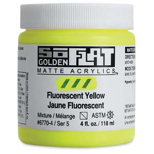 Golden Soflat Matte Akrilik Boya 118Ml S5 Fluorescent Yellow - 3