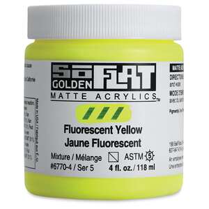 Golden Soflat Matte Akrilik Boya 118Ml S5 Fluorescent Yellow - Thumbnail