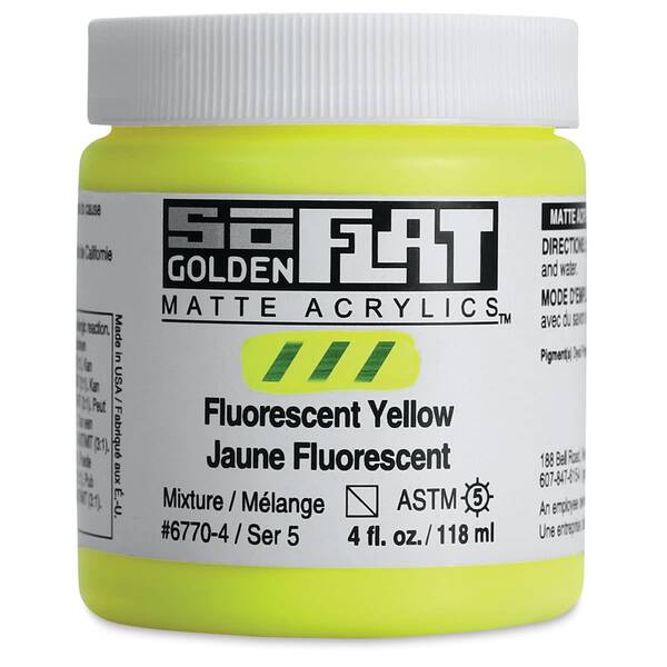 Golden Soflat Matte Akrilik Boya 118Ml S5 Fluorescent Yellow