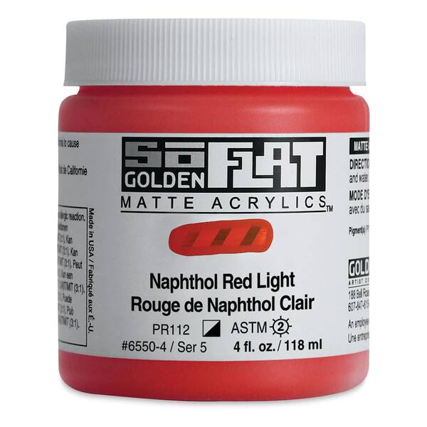 Golden Soflat Matte Akrilik Boya 118Ml S5 Naphthol Red Light - 3