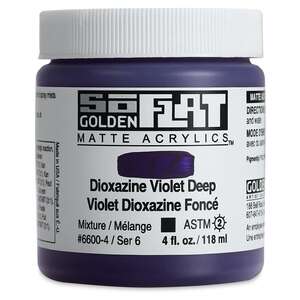 Golden Soflat Matte Akrilik Boya 118Ml S6 Dioxazione Violet Deep - 3