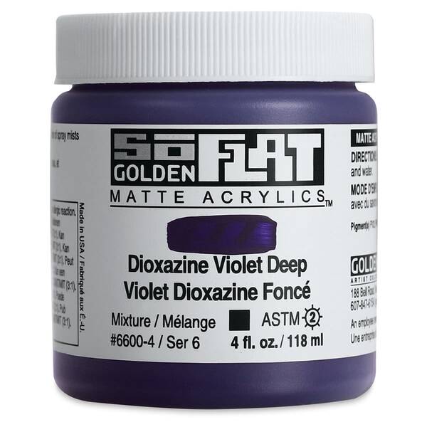 Golden Soflat Matte Akrilik Boya 118Ml S6 Dioxazione Violet Deep