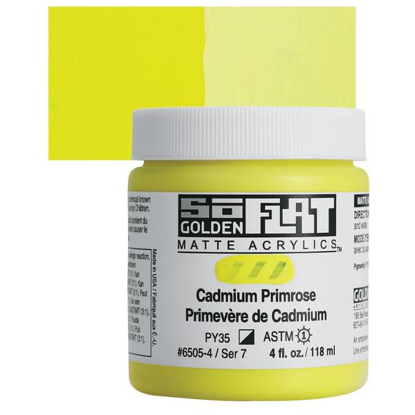 Golden Soflat Matte Akrilik Boya 118Ml S7 Cadmium Primrose - 1