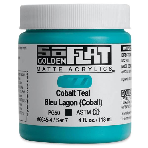 Golden Soflat Matte Akrilik Boya 118Ml S7 Cobalt Teal