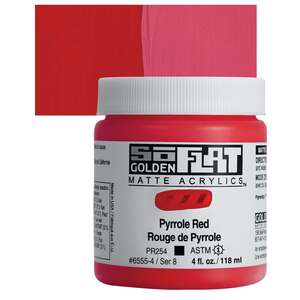 Golden Soflat Matte Akrilik Boya 118Ml S8 Pyrrole Red - 1